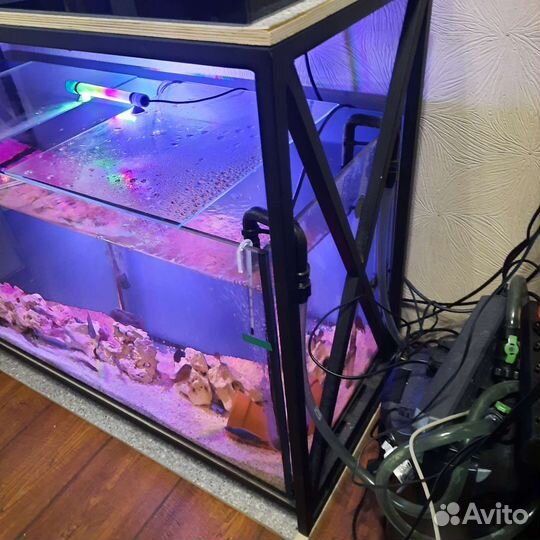 Стойка с 2 аквариумами
