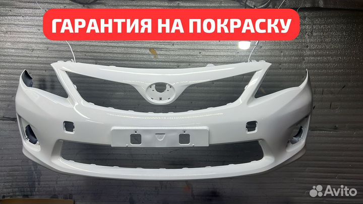 Бампер передний Королла Е151 белый (040)
