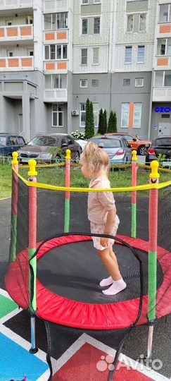 Детский батут с сеткой