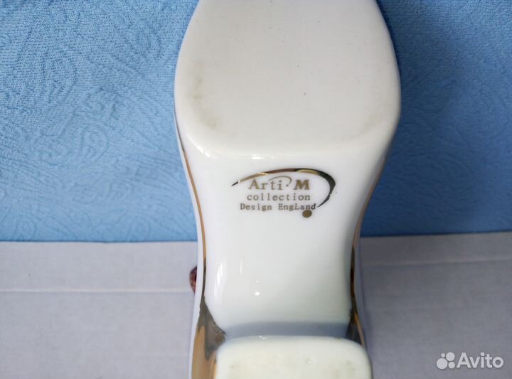 Фарфоровая туфелька/сапожок салфетница