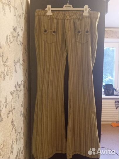 Новые брюки клеш y2k хлопок