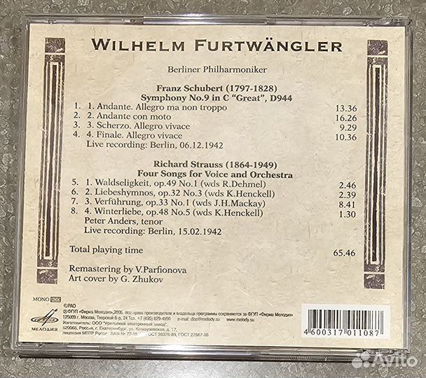 Furtwängler- CD 