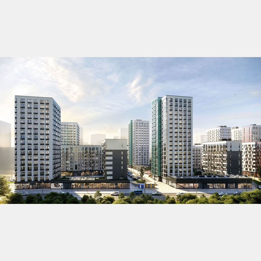 Квартира-студия, 21,4 м², 12/19 эт.