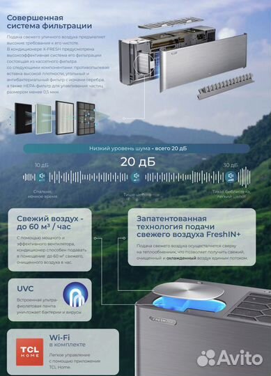 Кондиционеры Electrolux TCL royal c притоком