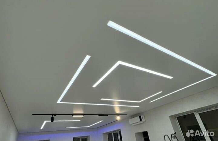 Установка натяжных потолков