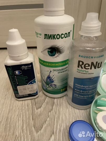 Линзы контактные optima новые