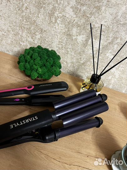 Плойка тройная starstyle и стайлер Centek