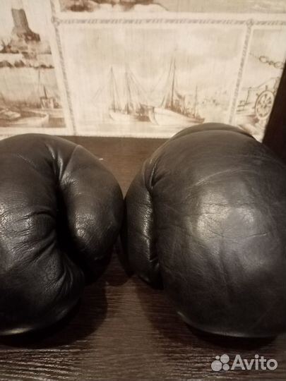 Боксерские перчатки СССР кожа