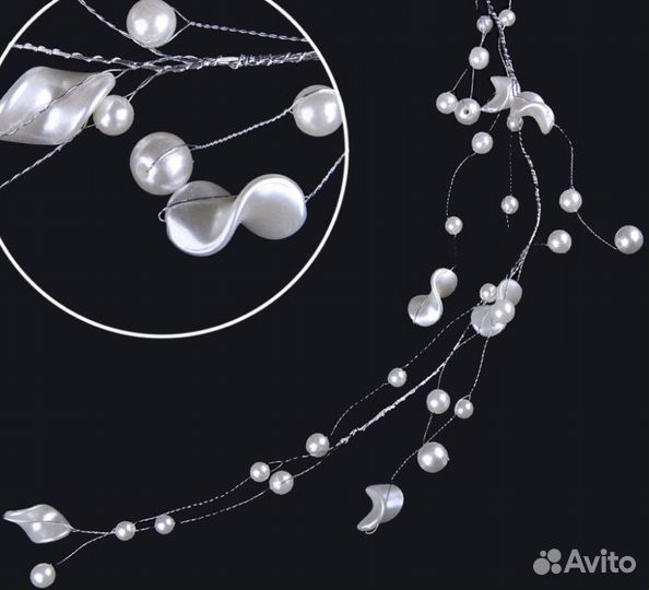 Ветка с жемчужинами, декор