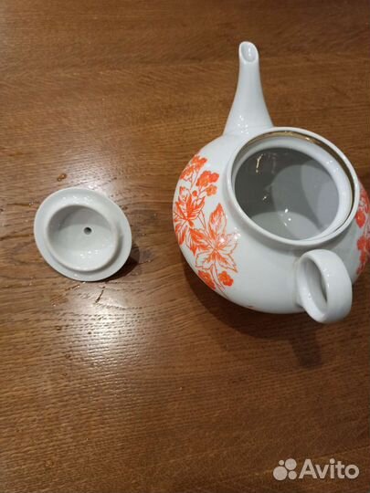Чайник заварочный з-д дулево, фарфор
