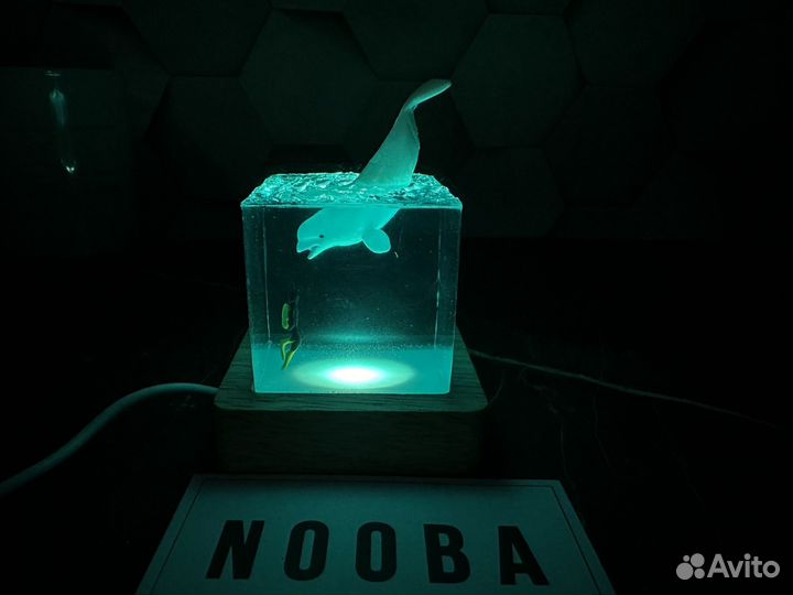 Ночник из эпоксидной смолы