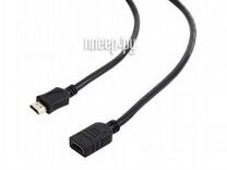 Gembird Cablexpert hdmi 19M/19F v2.0 0.5m Blac