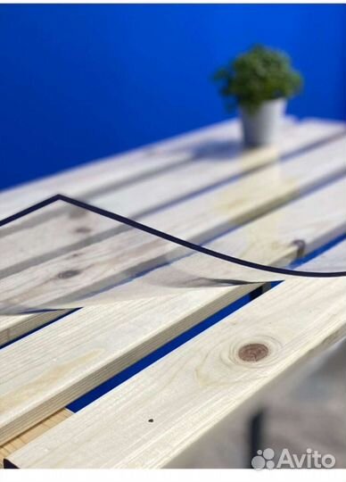 Скатерть жидкое мягкое стекло 60 на 60см.Квадрат