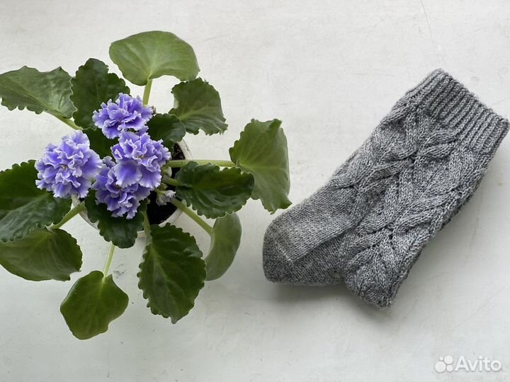 Носки ручной вязки шерстяные