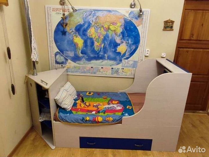 Детская кровать корабль