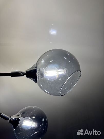 Люстра на 8 рожков плафоны регулируется