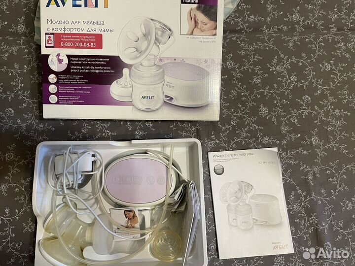 Молокоотсос avent электрический (можно на запчасти