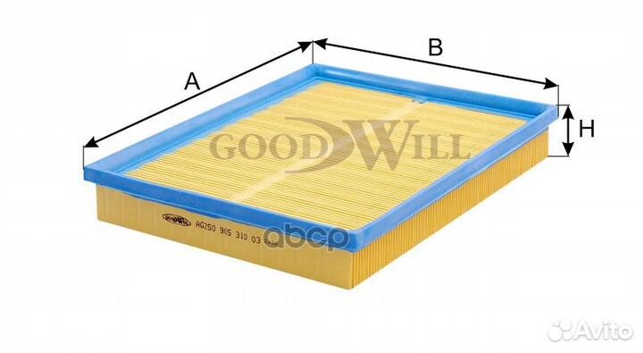 Фильтр воздушный opel astra G/zafira cdti 99-05