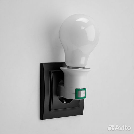 Патрон-переходник 3шт на розетку для лампы E27