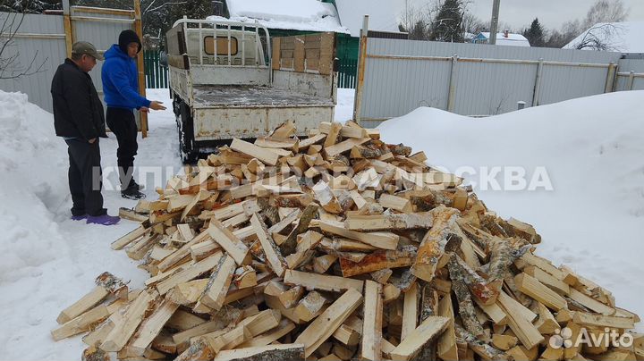 Дрова березовые колотые сухие