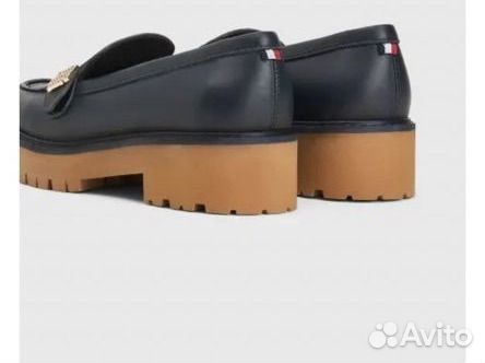 Лоферы tommy hilfiger 40 женские натуральная кожа