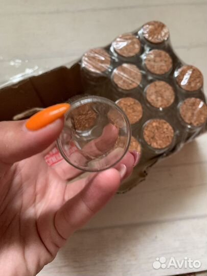 Баночка для специй стеклянная колба 80 мл