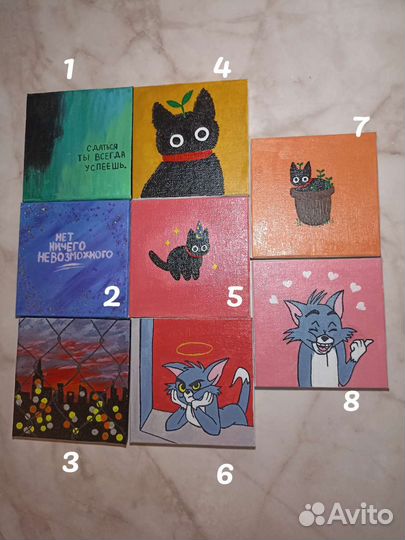 Картина акрилом на холсте