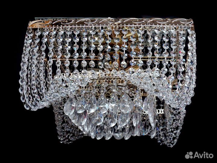 Люстра хрустальная потолочная 