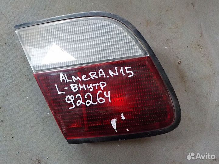 Фонарь задний nissan almera