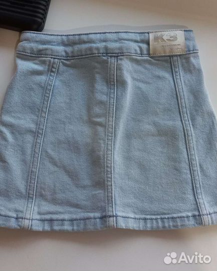 Шорты и юбка джинсовые для девочки 116