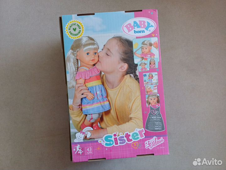 Кукла пупс беби бон Сестричка новая Zapf Creation