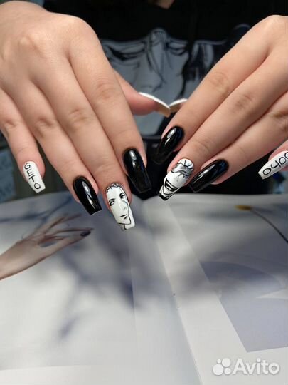 Маникюр, Наращивание ногтей, Рисунки на ногтях