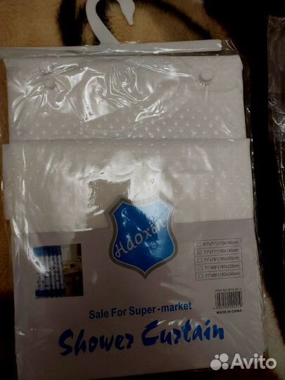 Штора для ванной тканевая