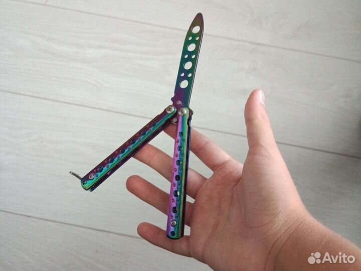 Нож бабочка трюковой не острый