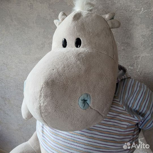 Игрушка бегемотик- морячок большой