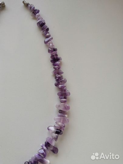 Аметистовые бусы СССР новые