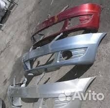 Бампер передний logan 2009-2015 серый