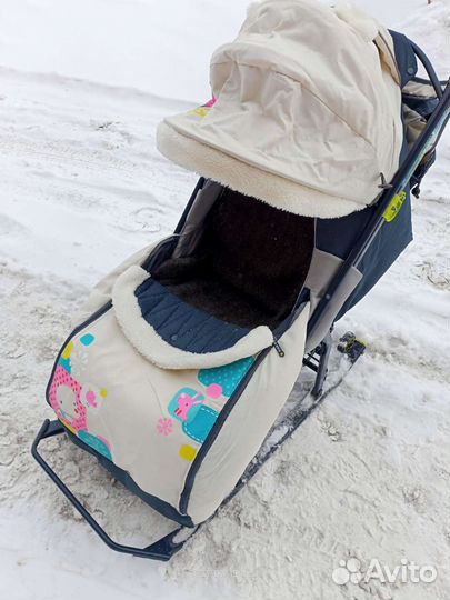 Коляска санки ника