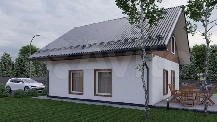 Дом 110 м² на участке 5 сот.