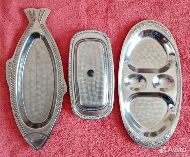 Селедочница, менажница, масленка СССР