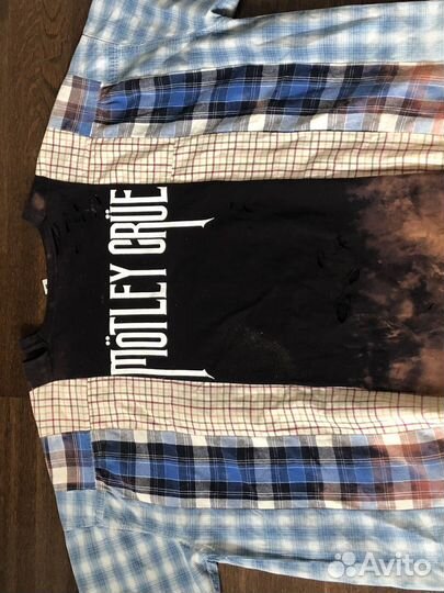 Кофта рокерская пэтчворк унисекс