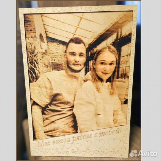 Портрет по фото, выжигание по дереву