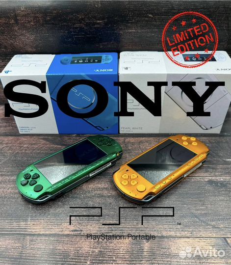 Новые Лимитированые Sony PSP 3008(1000 игр,Ком+)