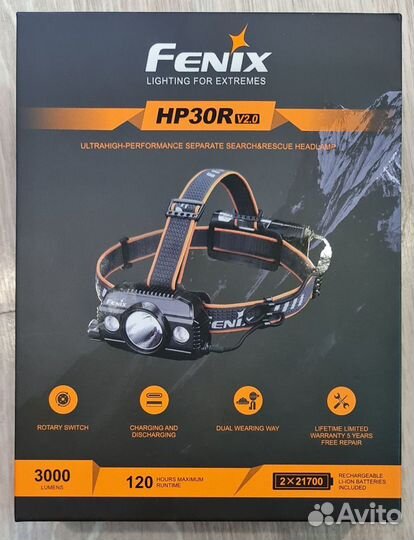 Налобный фонарь Fenix HP30R V2.0