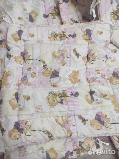 Балдахин с бортиками на детскую кроватку бу