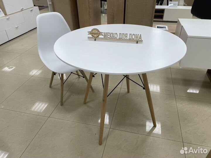 Стол кухонный круглый мдф