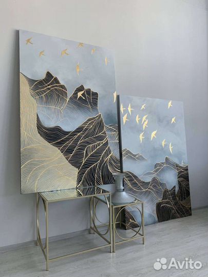 Картина объемная рельефная с текстурной пастой