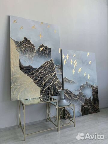 Картина объемная рельефная с текстурной пастой