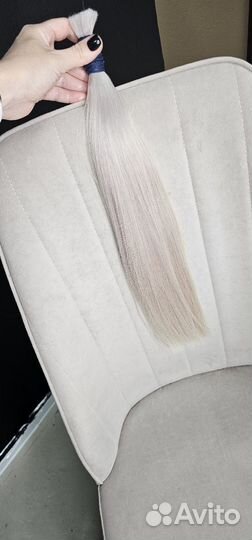 Волосы для наращивания 50 см блонд