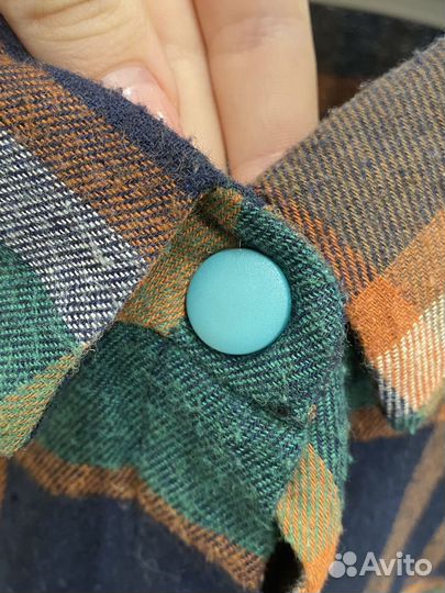 Клетчатая рубашка женская 42